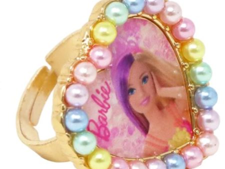 BARBIE RAINBOW FANTASY PEARL HEART RING Fashion