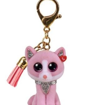 TY BEANIE BOO MINI CLIP FIONA - PINK CAT Cheap