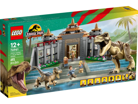 LEGO 76961 JURASSIC WORLD - VISITOR CENTER - T REX AND RAPTOR ATTACK Online now