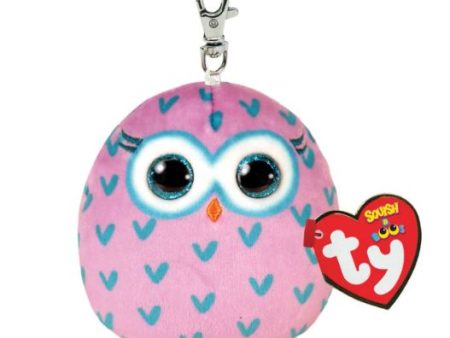 TY BEANIE SQUISHY - WINKS - PURPLE OWL on Sale