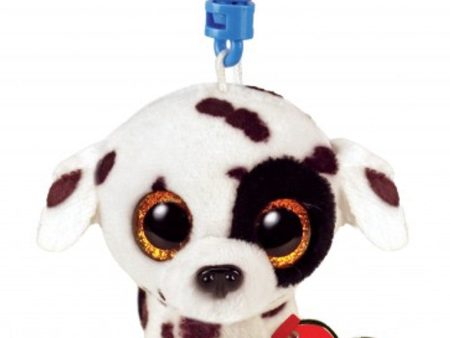 TY BEANIE BOO CLIP LUTHER DOG SPOTTED on Sale