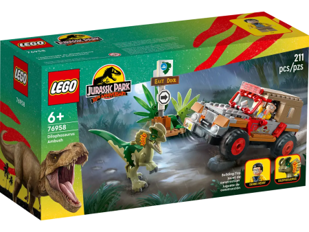 LEGO 76958 JURASSIC WORLD - DILOPHOSAURUS AMBUSH Fashion