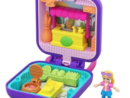 POLLY POCKET - TINY WORLD BIG SURPRISES COMPACT - PURPLE PINK HANDLE Sale