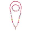 PINK POPPY ICE CREAM CHARM NECKLACE AND BRACELET SET For Discount