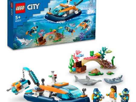 LEGO 60377 CITY - EXPLORER DIVING BOAT Cheap