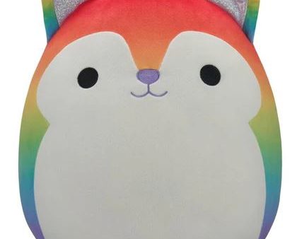 SQUISHMALLOWS - 12 INCH RAINBOW PRIDE - HEATH HUSKY   WOLF For Discount