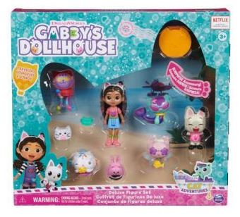 GABBY S DOLLHOUSE DELUXE FIGURE SET - TRAVELER S THEME For Cheap