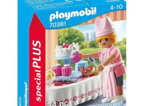 PLAYMOBIL 70381 SPECIAL PLUS - BAKER WITH DESSERT TABLE Online now