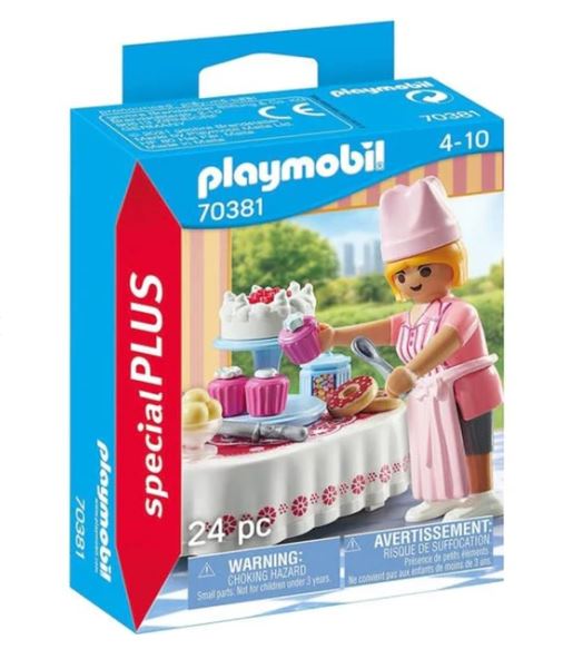 PLAYMOBIL 70381 SPECIAL PLUS - BAKER WITH DESSERT TABLE Online now