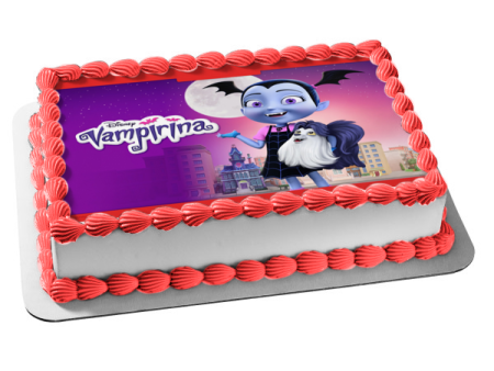 Vampirina Moonlight Stars and Gregoria Edible Cake Topper Image ABPID08216 For Cheap