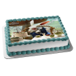 Disney Alice In Wonderland Tim Burton White Rabbit Edible Cake Topper Image ABPID09198 on Sale