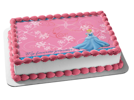 Disney Princess Cinderella My Favorite Princess Edible Cake Topper Image ABPID09171 Online now