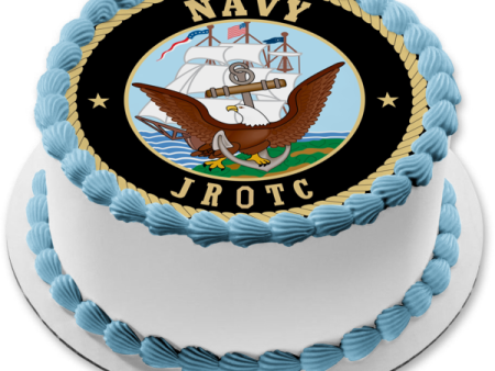 United States Navy JROTC Logo Edible Cake Topper Image ABPID08147 Sale