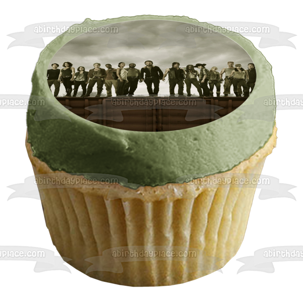 The Walking Dead Darryl Rick Michonne Glenn Rhee Edible Cake Topper Image ABPID08282 Online now