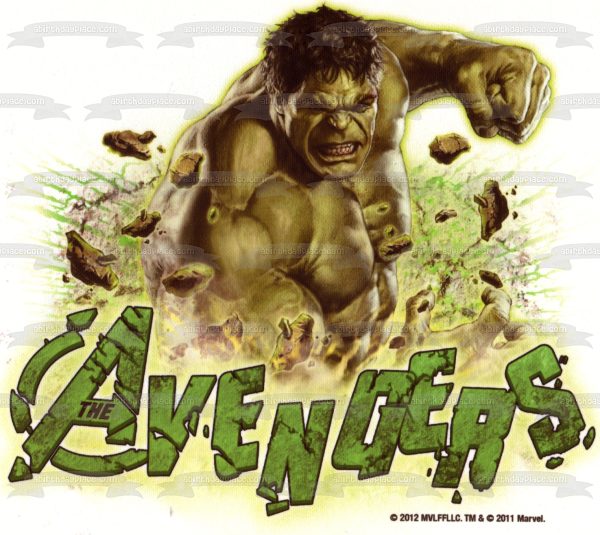 The Avengers the Incredible Hulk Edible Cake Topper Image ABPID08238 Discount