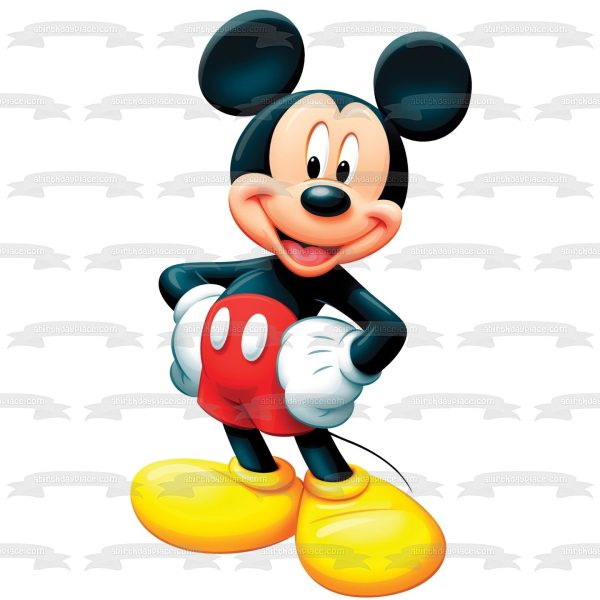 Disney Mickey Mouse Hands on Hips #2 Edible Cake Topper Image ABPID09178 Online