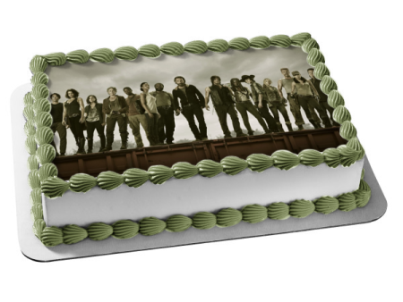 The Walking Dead Darryl Rick Michonne Glenn Rhee Edible Cake Topper Image ABPID08282 Online now