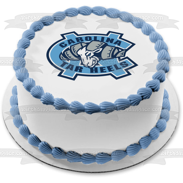 University of North Carolina Tar Heels Logo NCAA Edible Cake Topper Image ABPID07714 on Sale