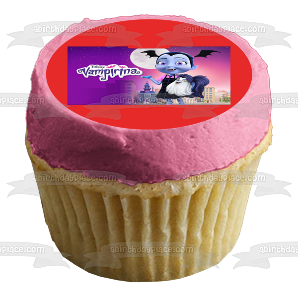 Vampirina Moonlight Stars and Gregoria Edible Cake Topper Image ABPID08216 For Cheap