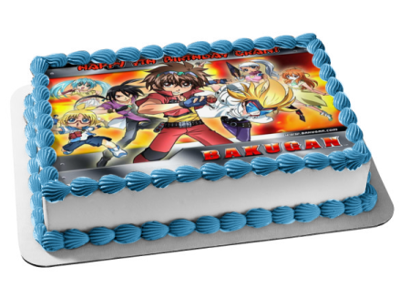 Bakugan Dan Kuso Shun Kazami Runo Misaki Masquerade and Julie Edible Cake Topper Image ABPID08086 Online Sale