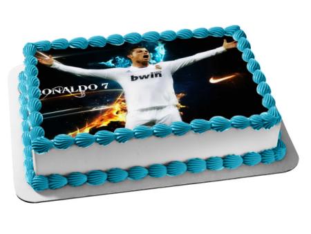 Cristiano Ronaldo Italian Club Juventus Professional Footballer Edible Cake Topper Image ABPID10013 For Discount