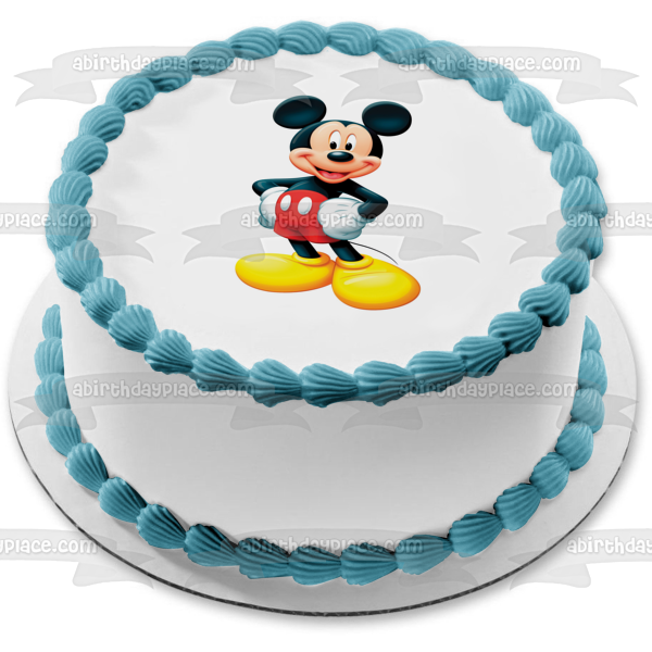 Disney Mickey Mouse Hands on Hips #2 Edible Cake Topper Image ABPID09178 Online