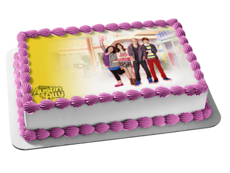 Disney Austin and Ally Trish Dez Billls Surfshop Edible Cake Topper Image ABPID08444 Hot on Sale