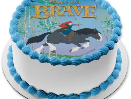 Brave Merida Bow and Arrow Angus Edible Cake Topper Image ABPID07287 on Sale