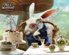 Disney Alice In Wonderland Tim Burton White Rabbit Edible Cake Topper Image ABPID09198 on Sale