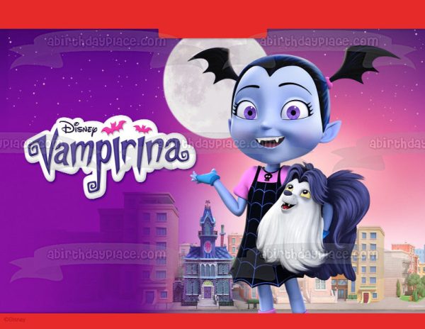 Vampirina Moonlight Stars and Gregoria Edible Cake Topper Image ABPID08216 For Cheap