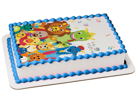 Baby Einstein Animals Music Paintbrush Edible Cake Topper Image ABPID09049 Discount