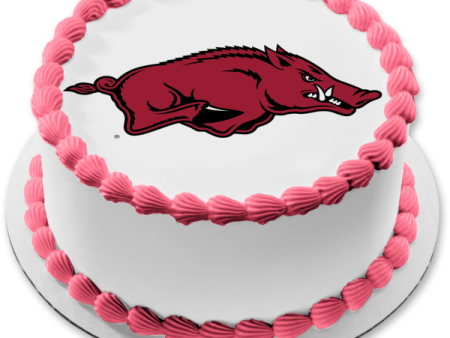 The University of Arkansas Razorbacks Logo NCAA Edible Cake Topper Image ABPID07237 For Cheap