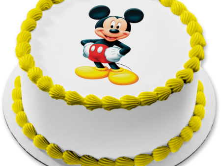 Disney Mickey Mouse Hands on Hips #2 Edible Cake Topper Image ABPID09178 Online