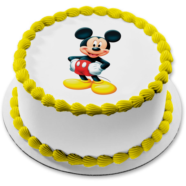 Disney Mickey Mouse Hands on Hips #2 Edible Cake Topper Image ABPID09178 Online