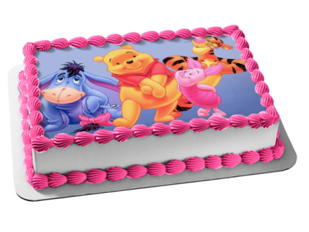 Disney Winnie the Pooh Eeyore Piglet Tigger Edible Cake Topper Image ABPID08532 Sale