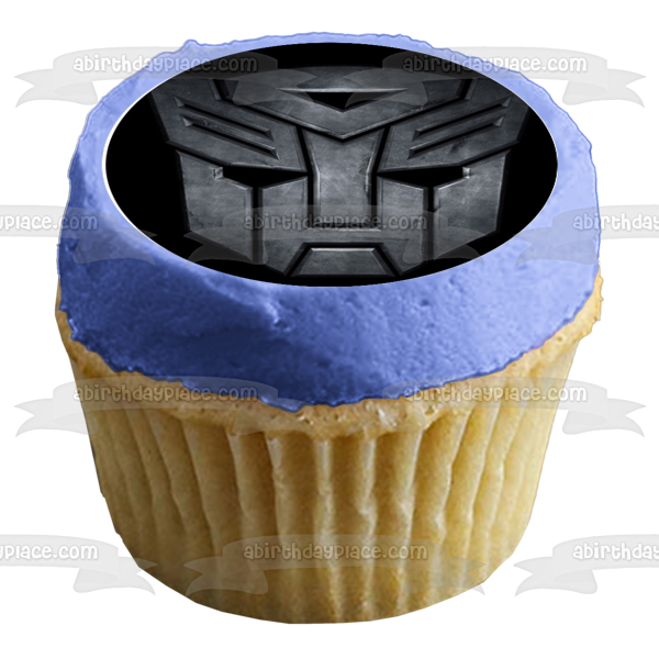 Transformers Logo Bumblebee Optimus Prime and Iron Hide Edible Cupcake Topper Images ABPID07310 Online Hot Sale