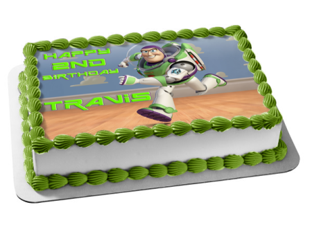 Toy Story 3 Buzz Lightyear Edible Cake Topper Image ABPID08490 Online Sale