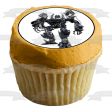 Transformers Logo Bumblebee Optimus Prime and Iron Hide Edible Cupcake Topper Images ABPID07310 Online Hot Sale