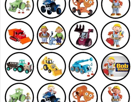 Bob the Builder Scoop Muck Lofty Roley Wendy and Sumsy Edible Cupcake Topper Images ABPID07083 Hot on Sale