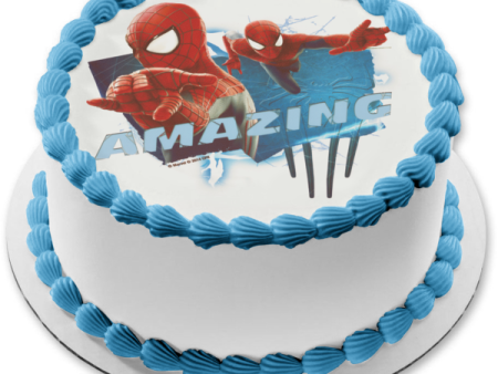 Amazing Spider-Man Edible Cake Topper Image ABPID07039 For Discount