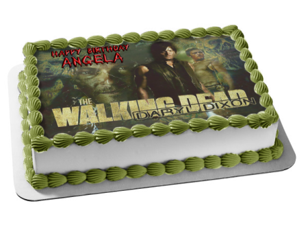 The Walking Dead Daryl Dixon Edible Cake Topper Image ABPID07859 Online now