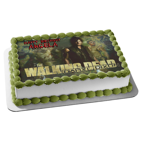 The Walking Dead Daryl Dixon Edible Cake Topper Image ABPID07859 Online now