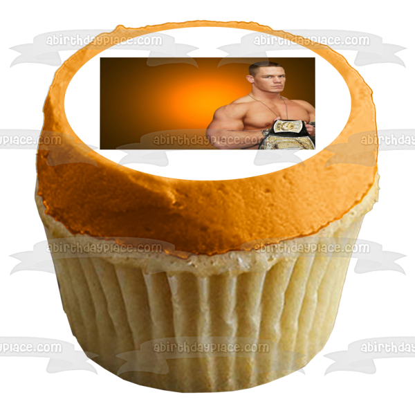 John Cena WWE Professional Wrestling Edible Cake Topper Image ABPID09136 Online