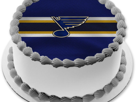 St. Louis Blues Logo Sports Professional Ice Hockey Team Missouri NHL Edible Cake Topper Image ABPID09169 For Discount