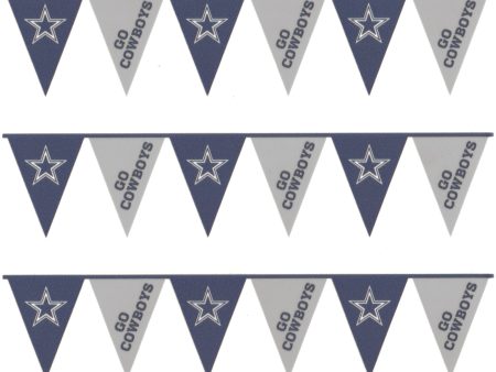 Dallas Cowboys Logo Football NFL Pennants Edible Cake Topper Image Strips ABPID07917 Cheap