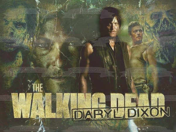 The Walking Dead Daryl Dixon Edible Cake Topper Image ABPID07859 Online now