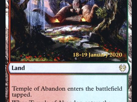 Temple of Abandon [Theros Beyond Death Prerelease Promos] For Sale