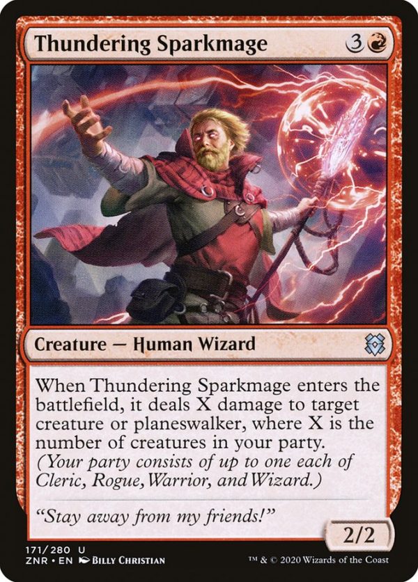 Thundering Sparkmage [Zendikar Rising] Discount