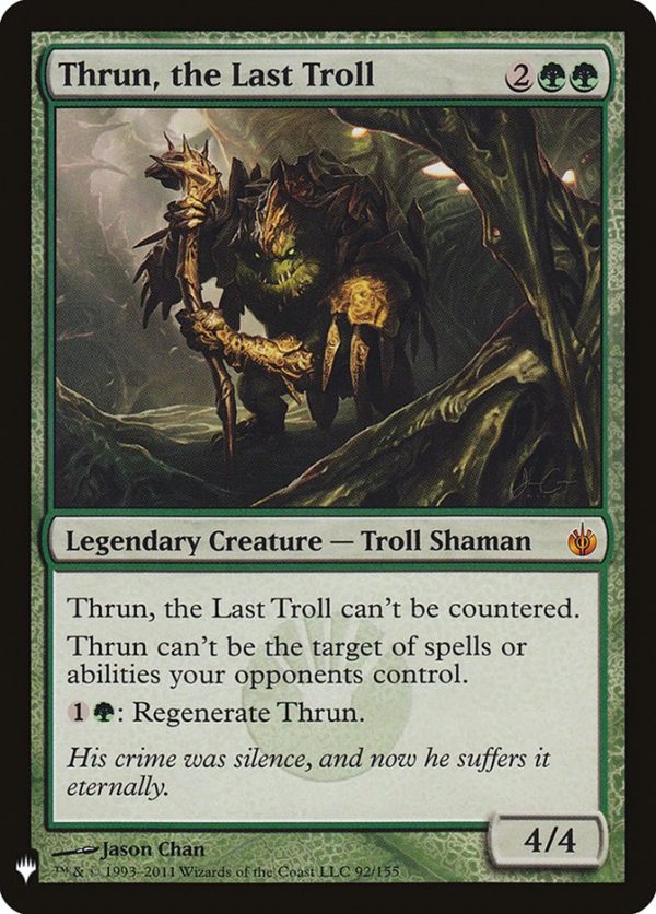 Thrun, the Last Troll [Mystery Booster] on Sale