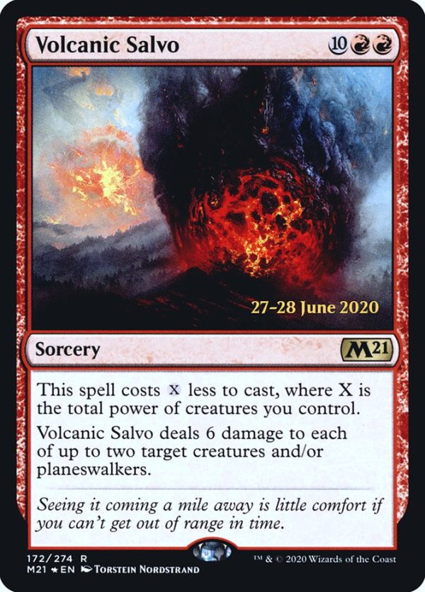 Volcanic Salvo  [Core Set 2021 Prerelease Promos] Hot on Sale